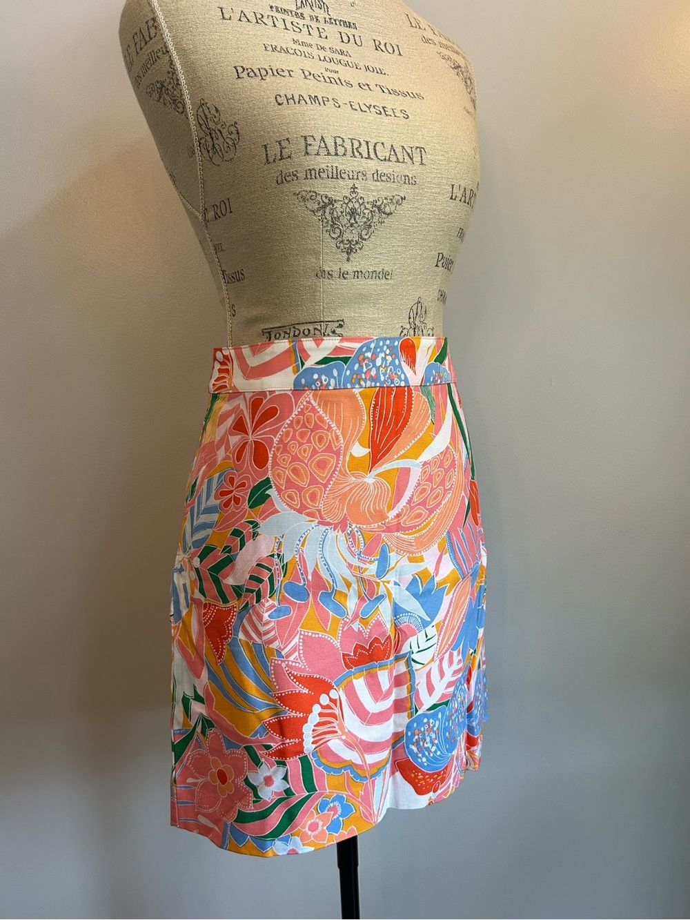 Talbot's Floral CANVAS A-LINE SKIRT  MARVELOUS FLORAL New Size 6